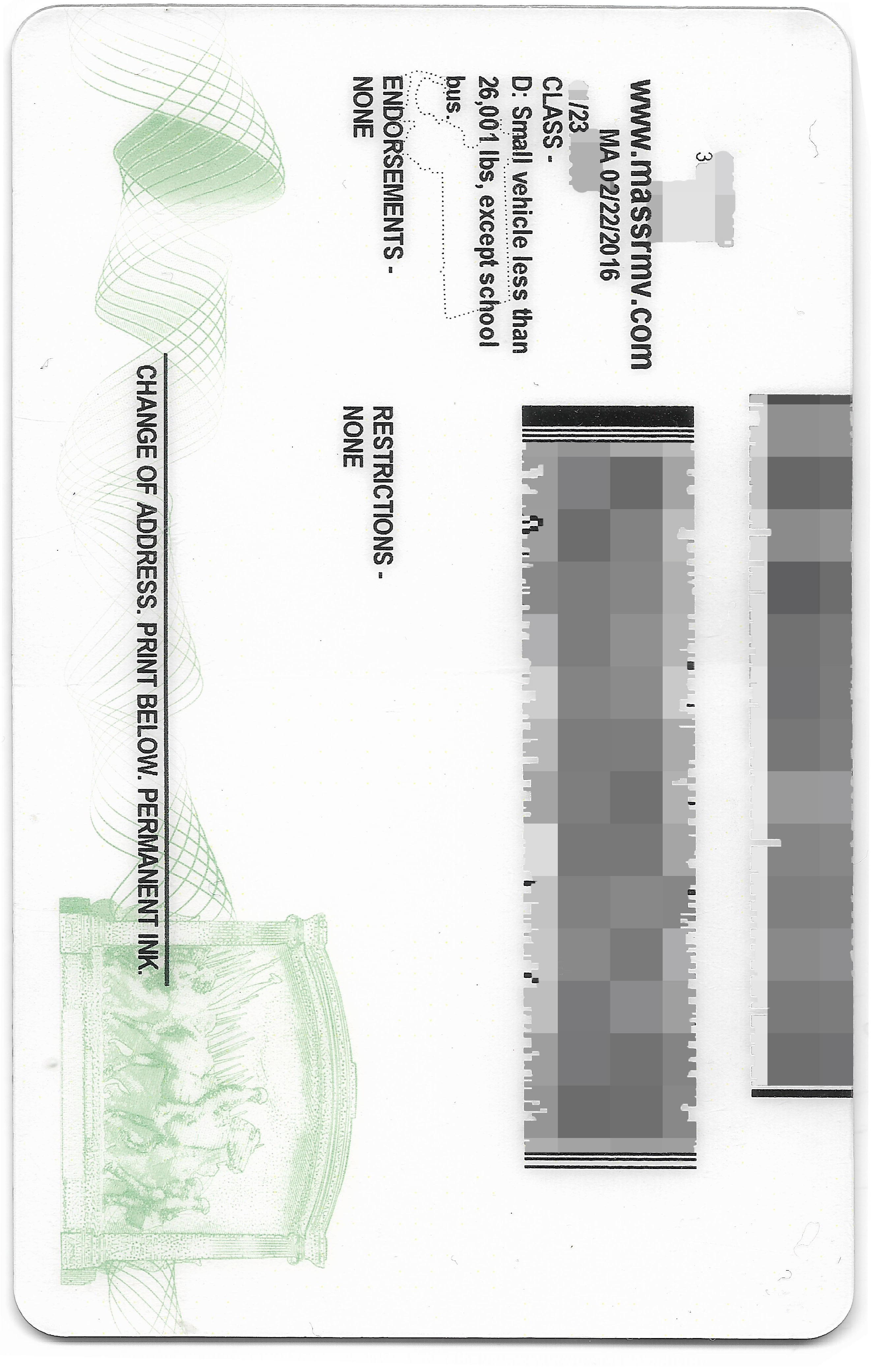 Massachusetts Fake Id Front And Back