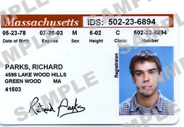 massachusetts fake id