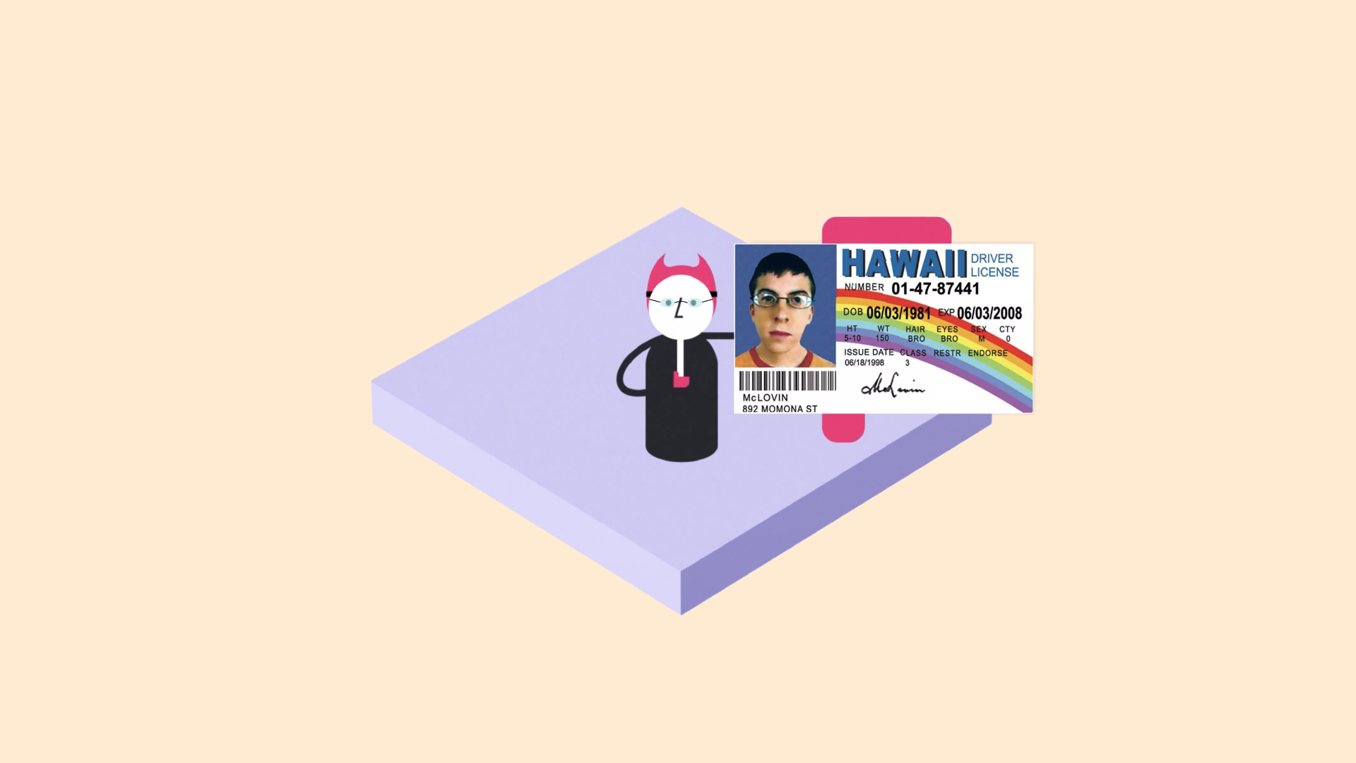 mclovin fake id back