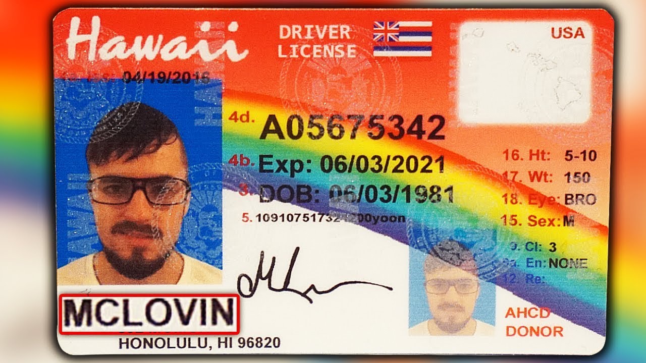 mclovin fake id back