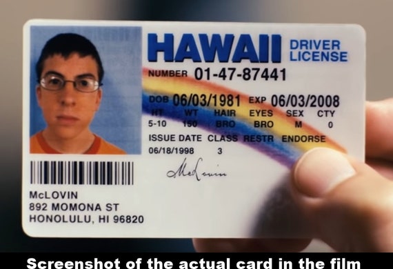 mclovin fake id