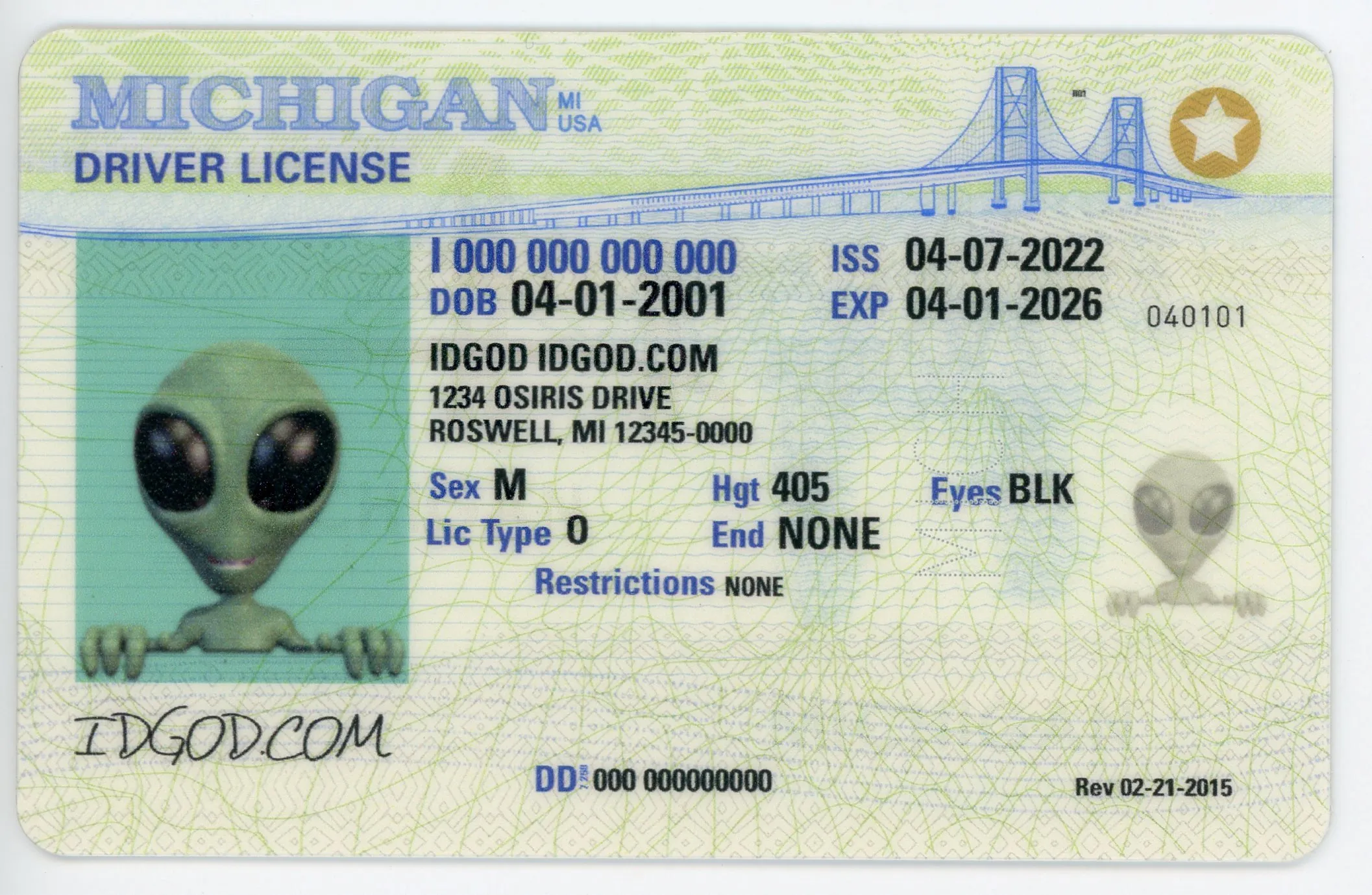 Michigan Scannable Fake Id Generator