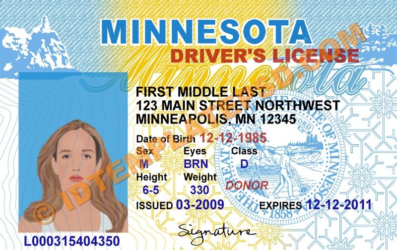 Minnesota Fake Id Templates