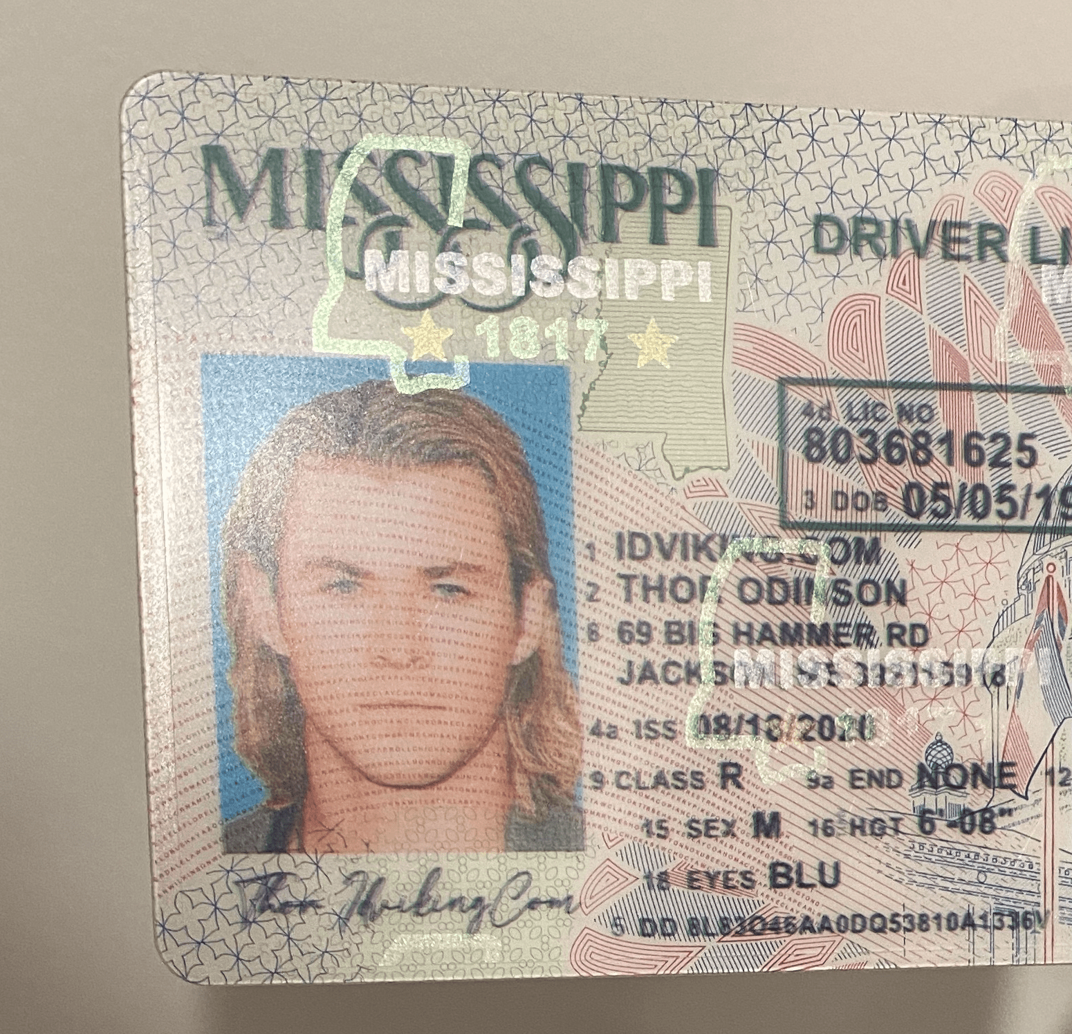 Mississippi Scannable fake id