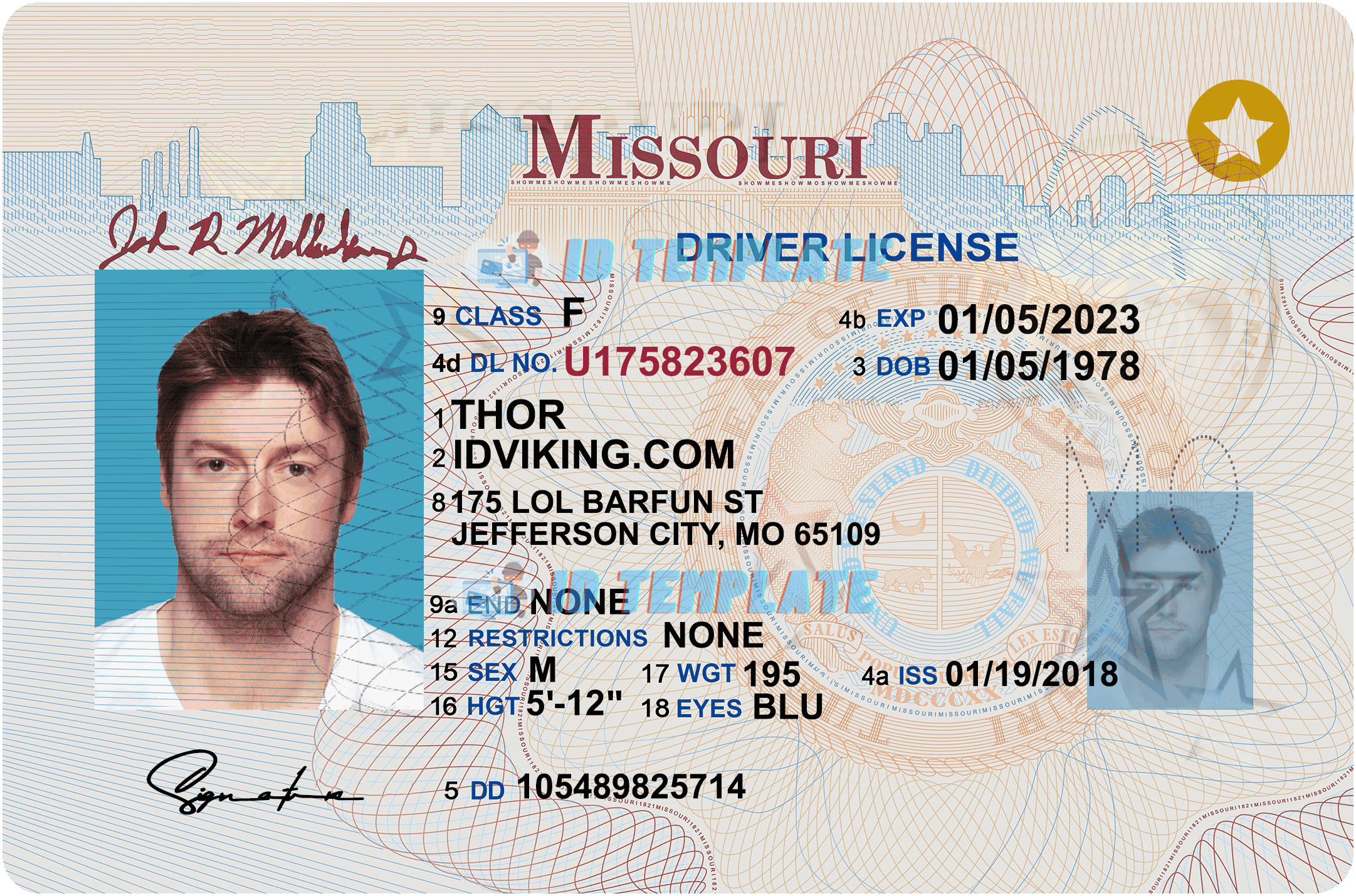 missouri fake id vs real