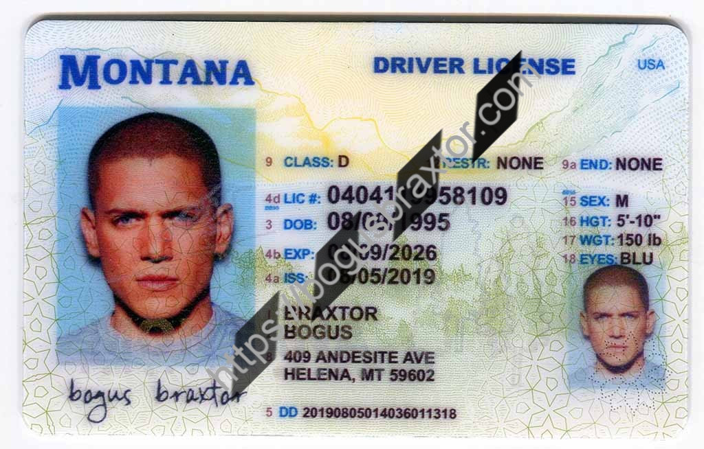 Montana Scannable Fake Id Maker