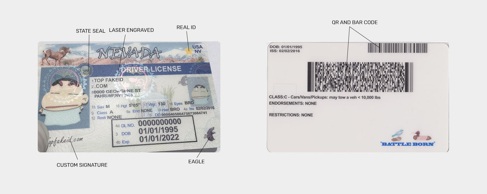 Nevada Fake Id Front And Back