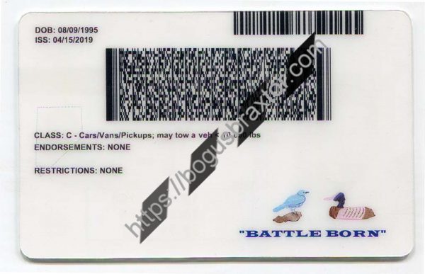 Nevada Fake Id Front And Back