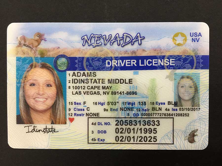 Nevada Fake Id Templates