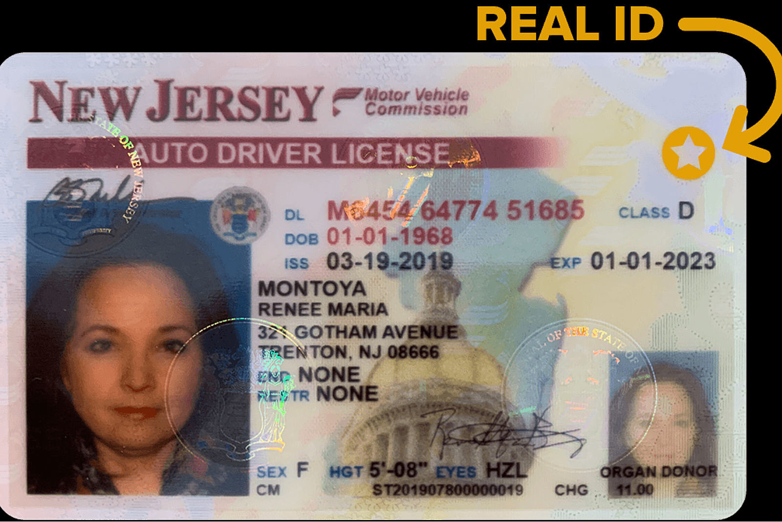 new jersey fake id vs real