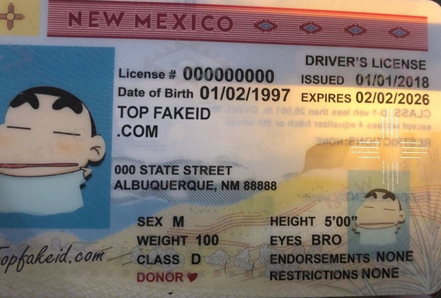 New Mexico Fake Id Templates