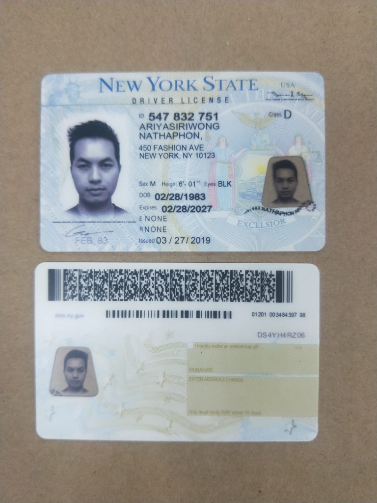 New York Fake Id Front And Back