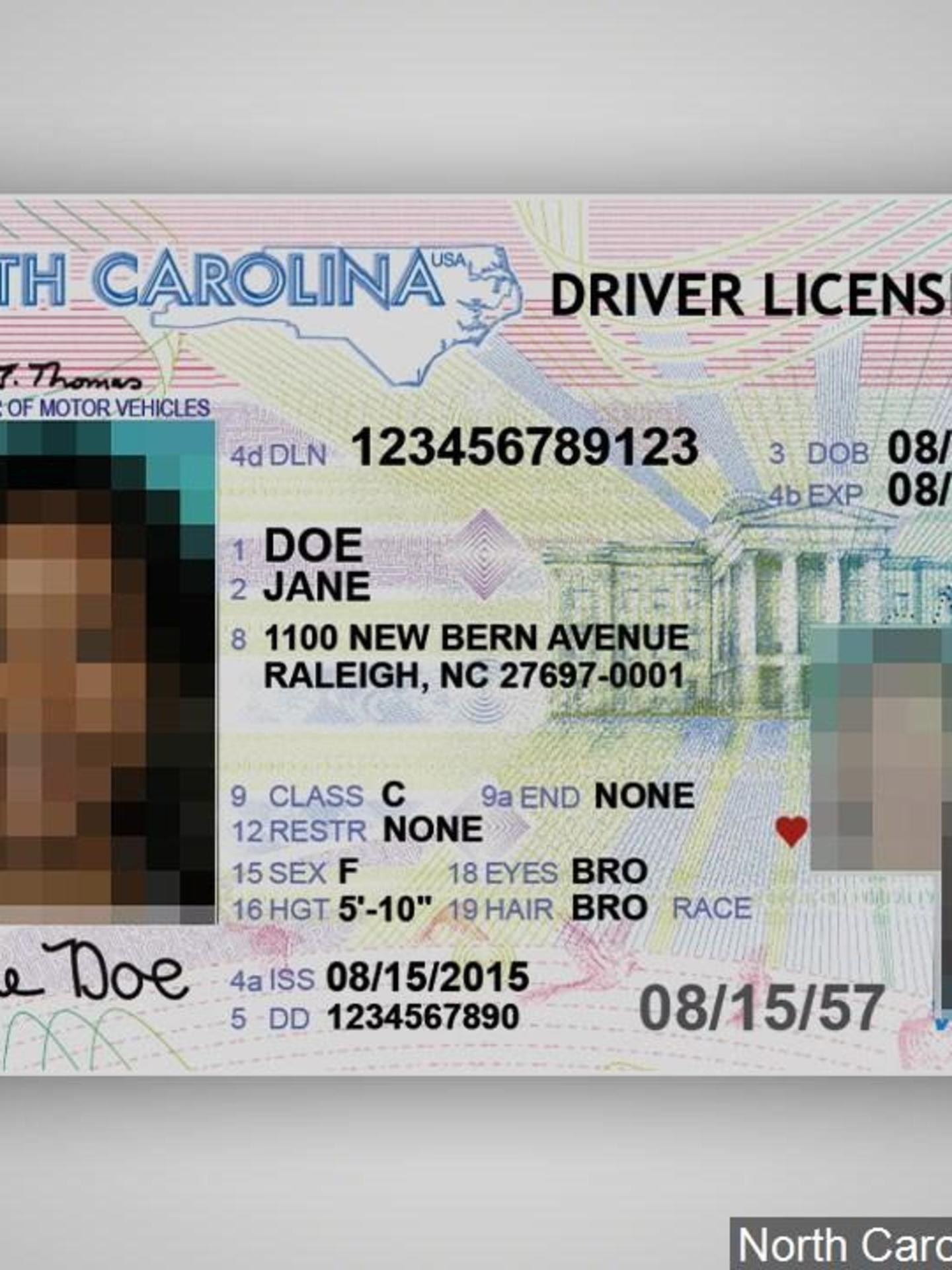 north carolina fake id