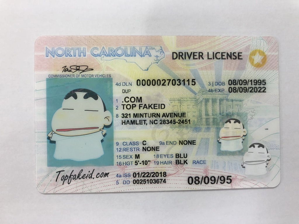 north carolina fake id