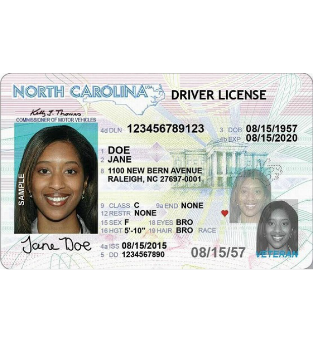 North Carolina Scannable fake id