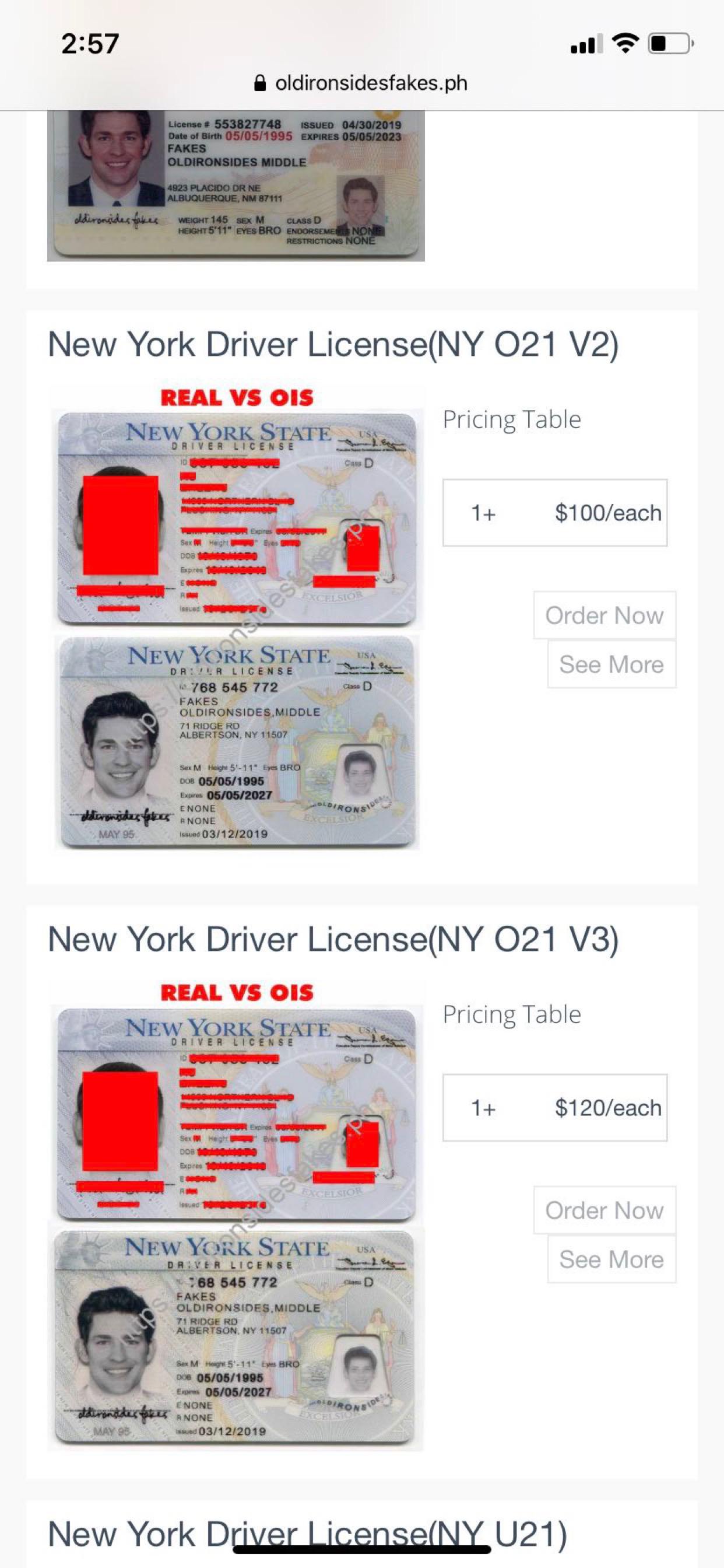 oldironside fake id