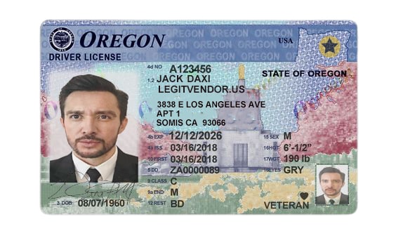 Oregon Scannable Fake Id Maker