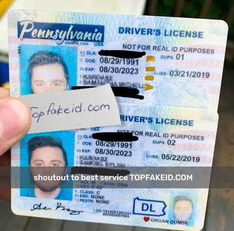 Pennsylvania Scannable fake id