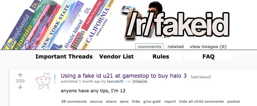 reddit fake id tips