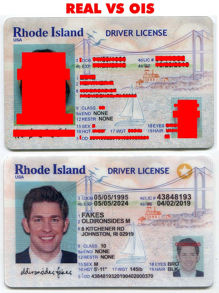 Rhode Island Fake Id Front And Back