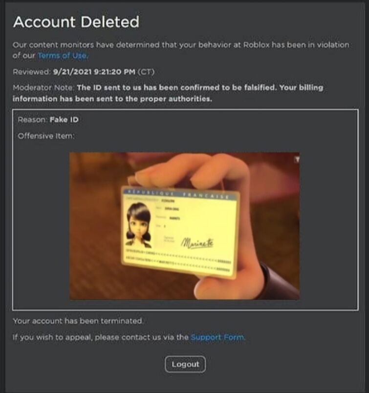 roblox fake id meme