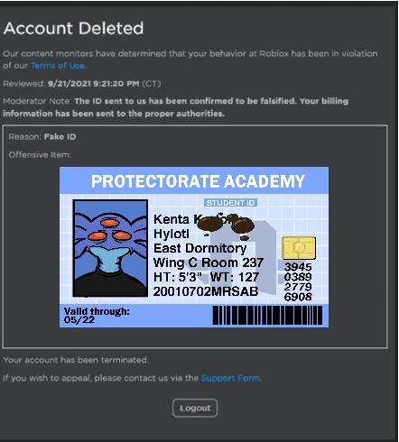 roblox fake id