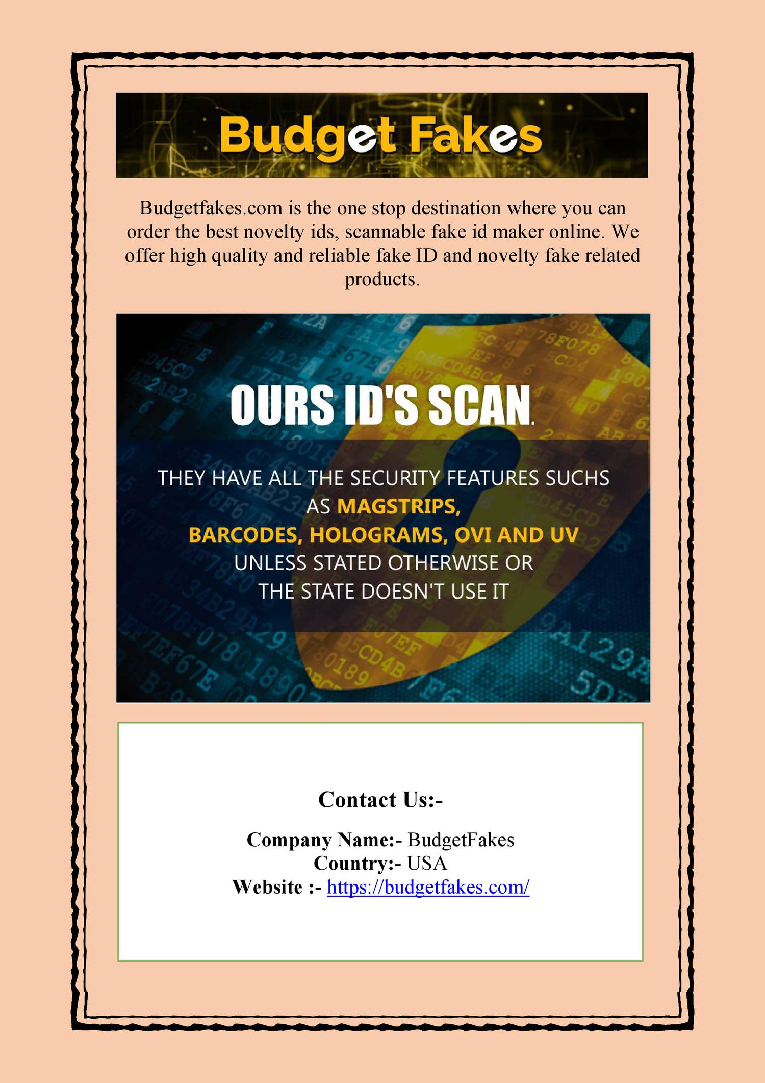 Scannable Fake Id Website