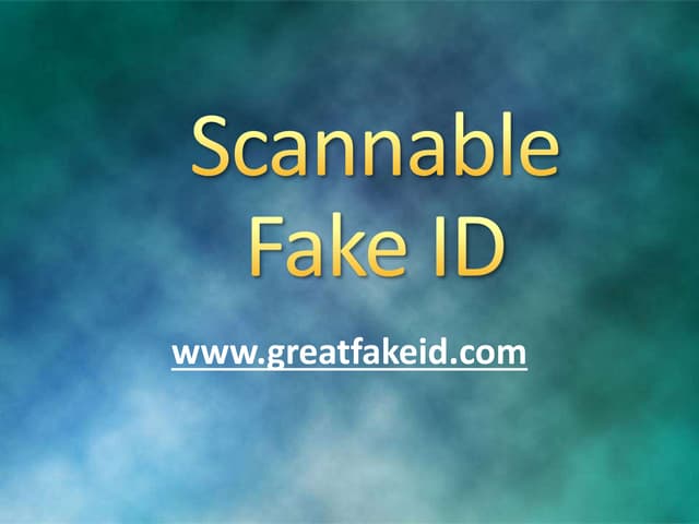 scannable fake id