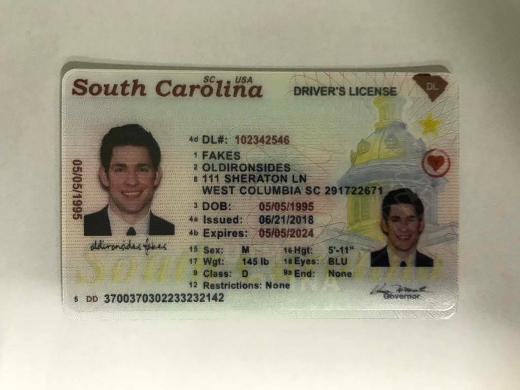 South Carolina Fake Id Front And Back