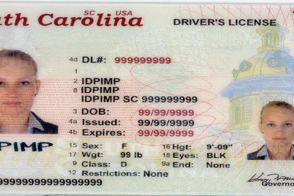 south carolina fake id