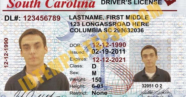 South Carolina fake id