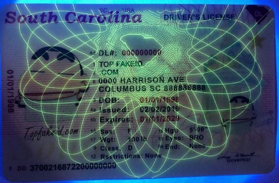 South Carolina Scannable Fake Id Maker