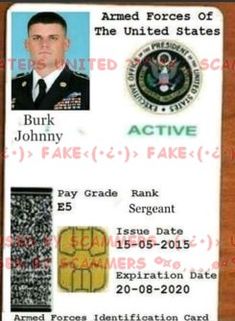 spot a fake military id