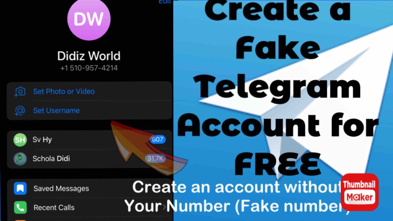 telegram fake id