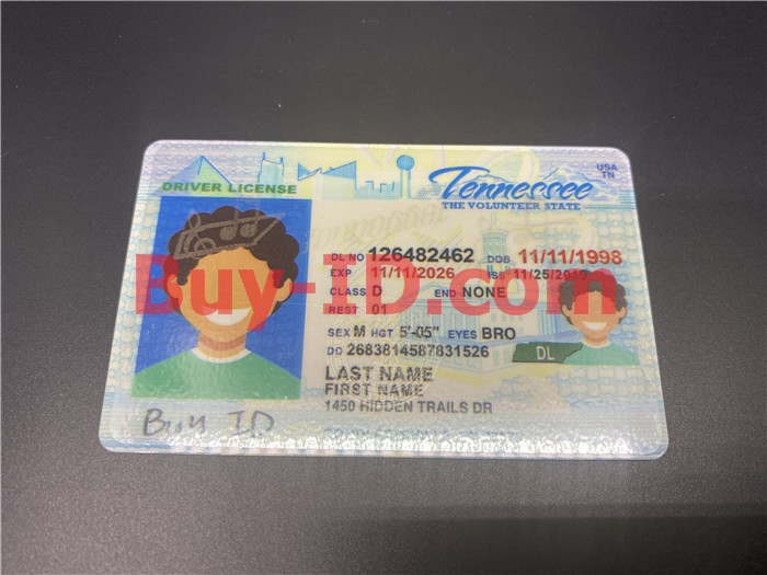 Tennessee Scannable fake id