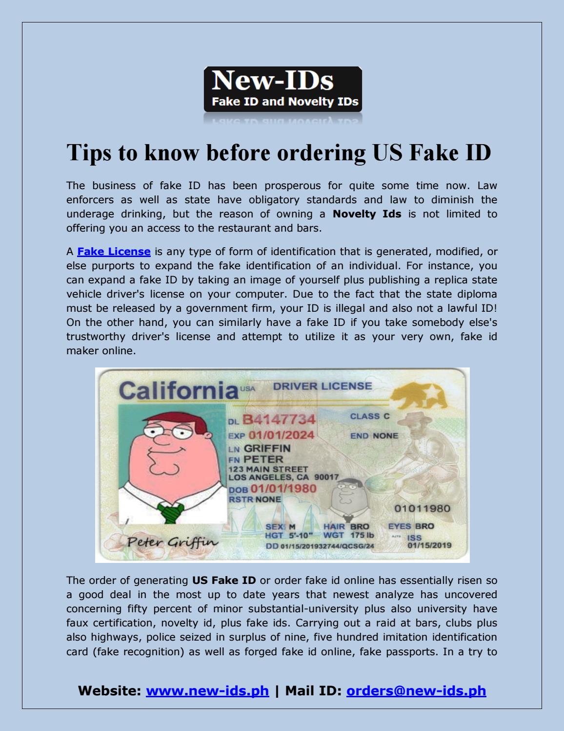 tips for fake ids