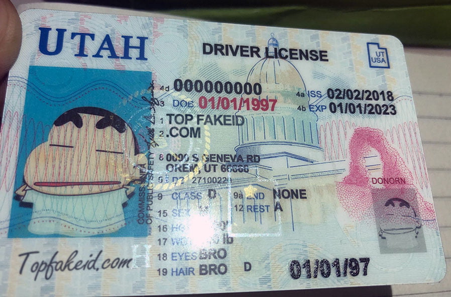 Utah Scannable Fake Id Generator