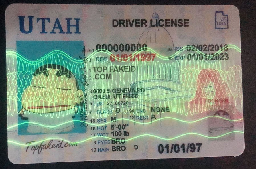 Utah Scannable Fake Id Maker