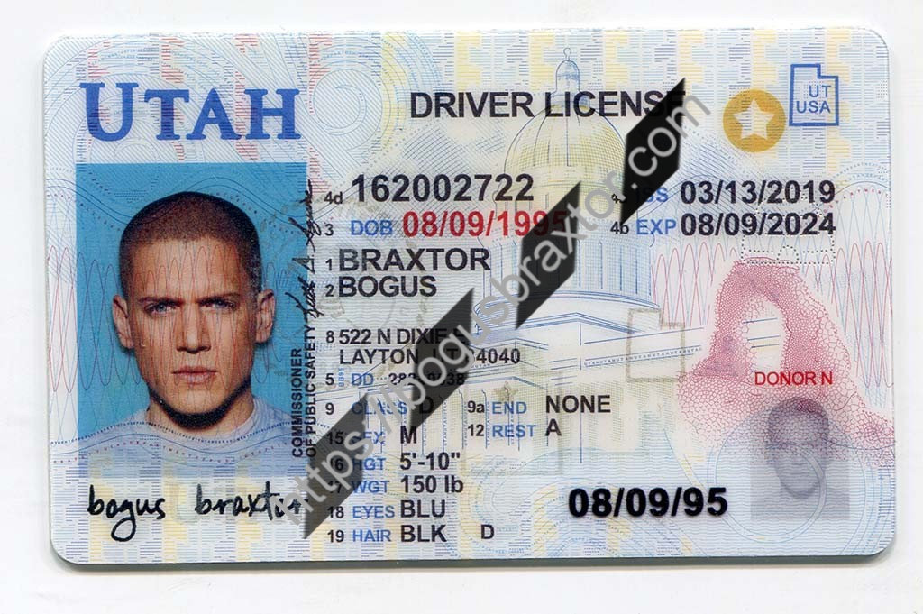 Utah Scannable fake id