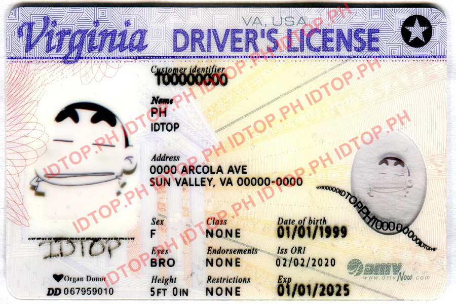 Virginia Scannable fake id
