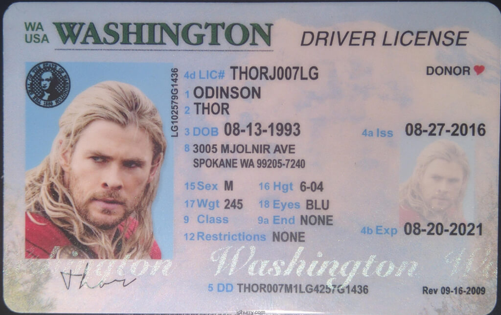 Washington Fake Id Online