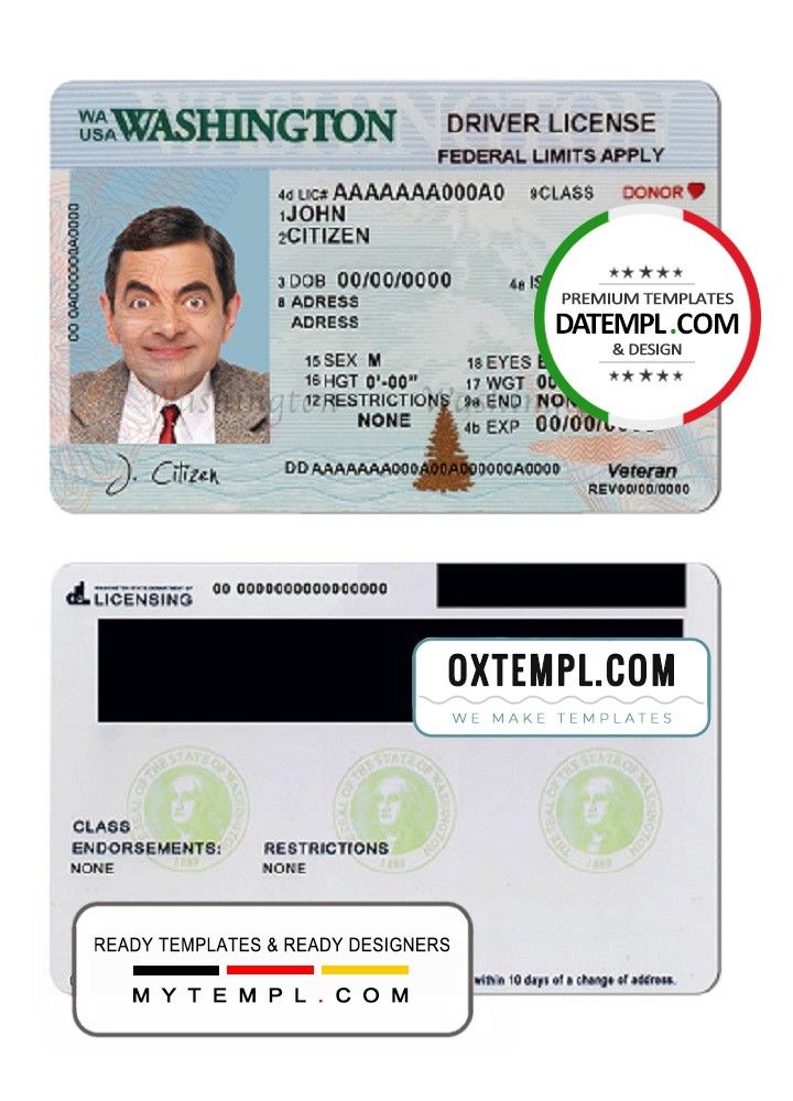 washington fake id