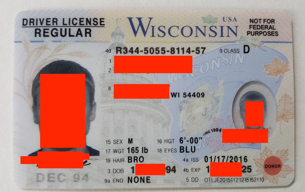 Wisconsin Fake Id Front And Back