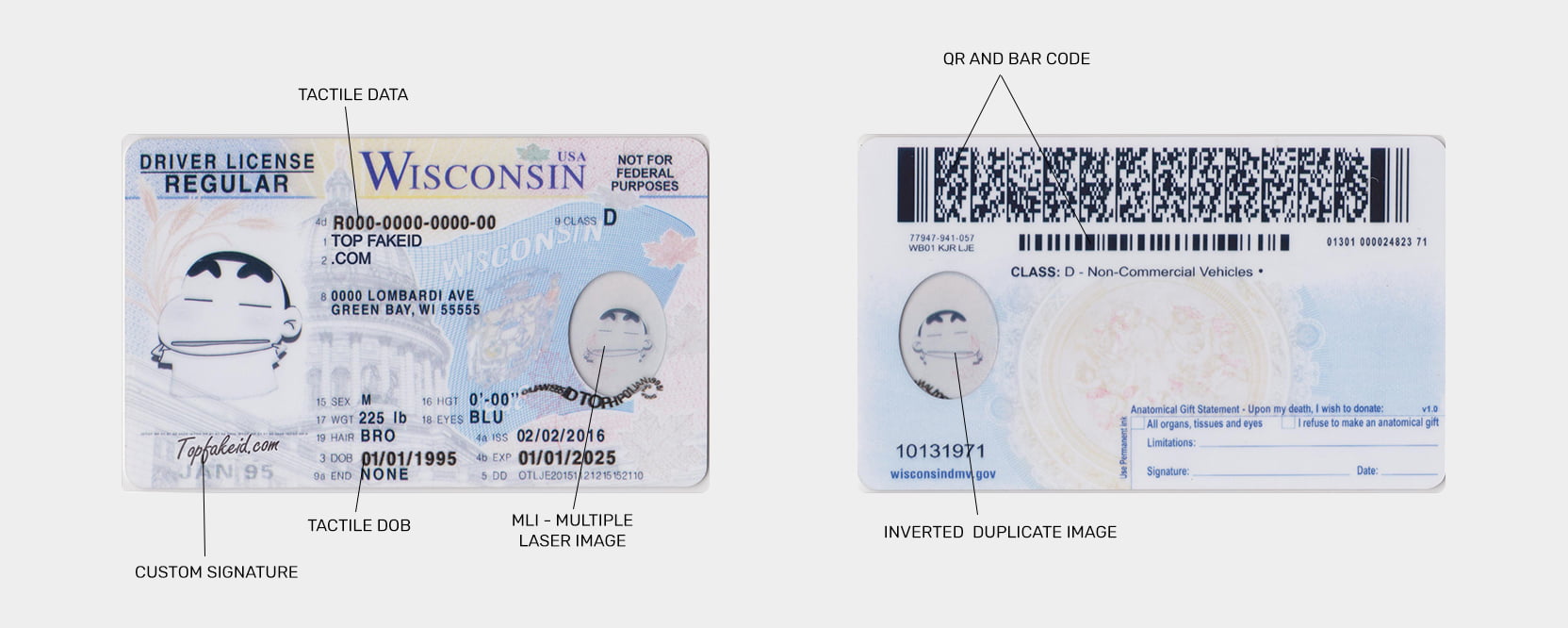 Wisconsin Scannable Fake Id Generator